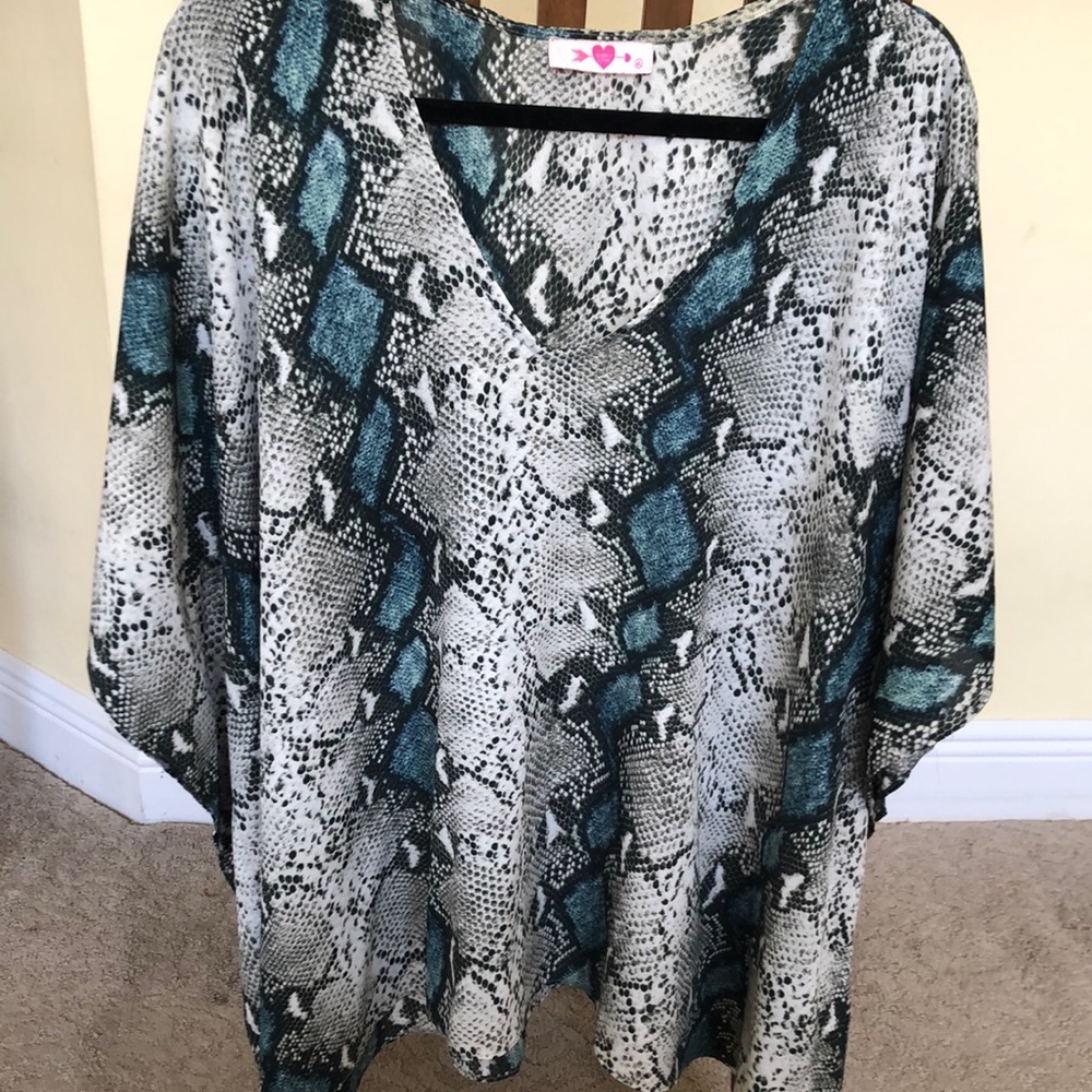 Animal print blouse